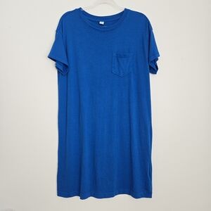 Cobalt Blue T-Shirt Dress Size Medium